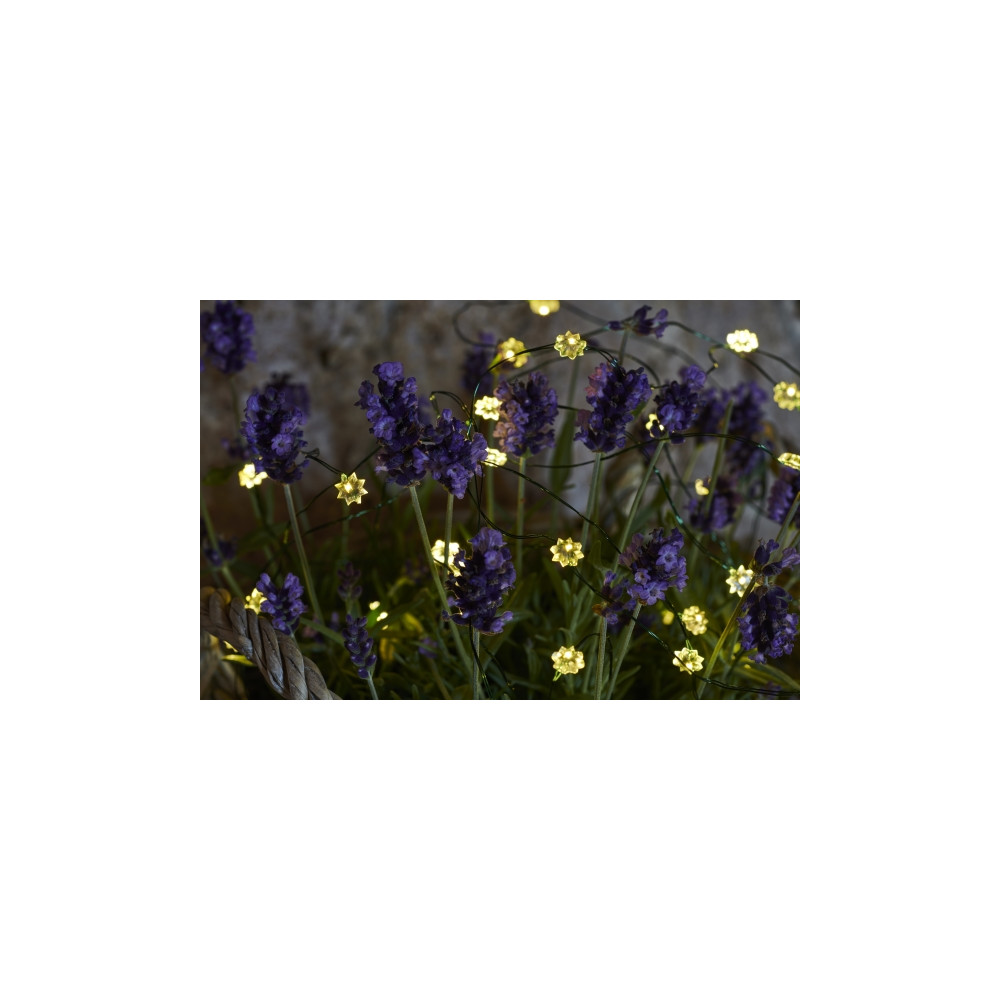 Produktbild för Sirius Silk Ljuskedja Miniblommor