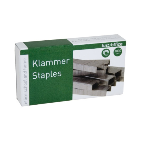 Staples Häftapparat Staples för BNT/Office 24/6 stål 1000 st/fp (100...