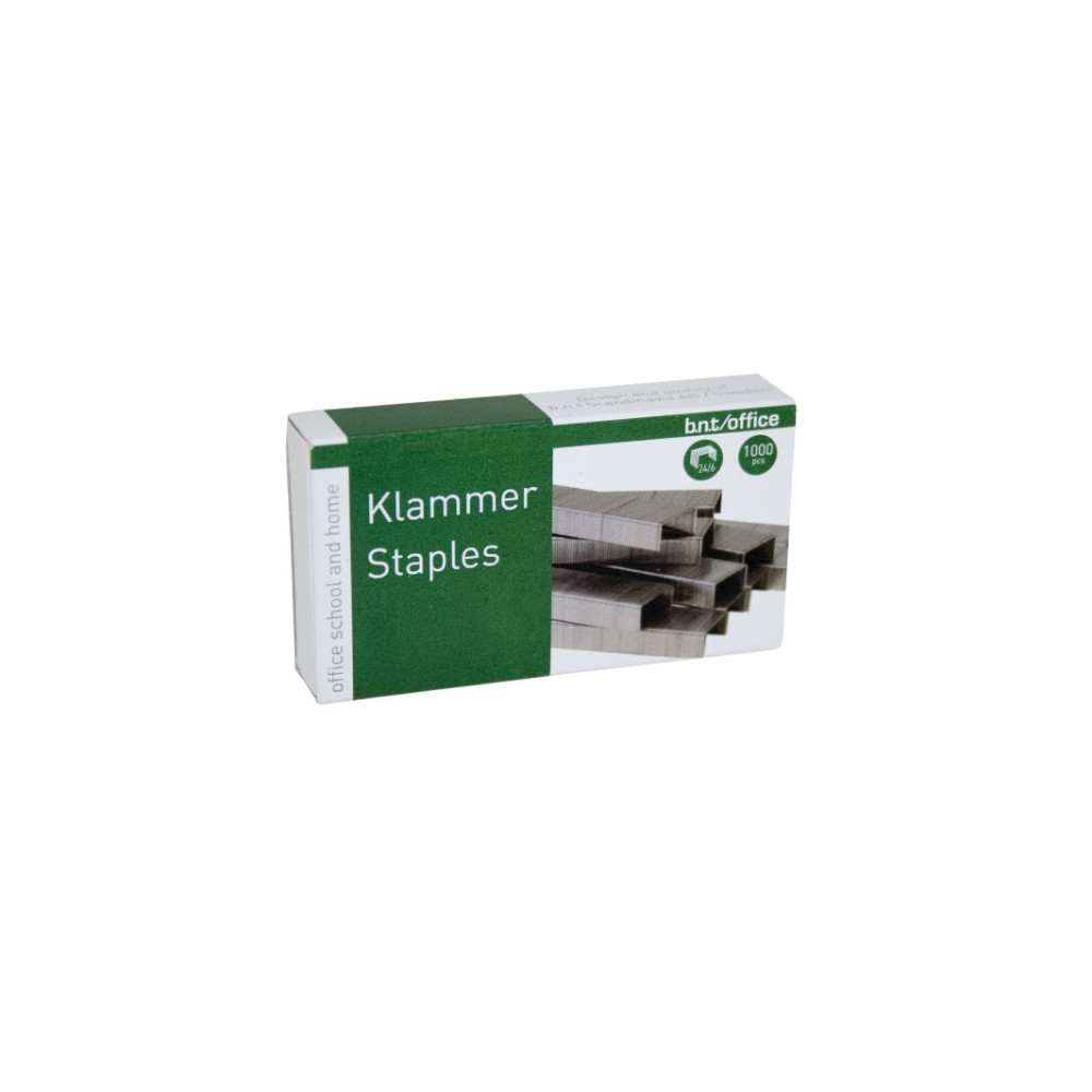 Produktbild för Häftapparat Staples för BNT/Office 24/6 stål 1000 st/fp (100...