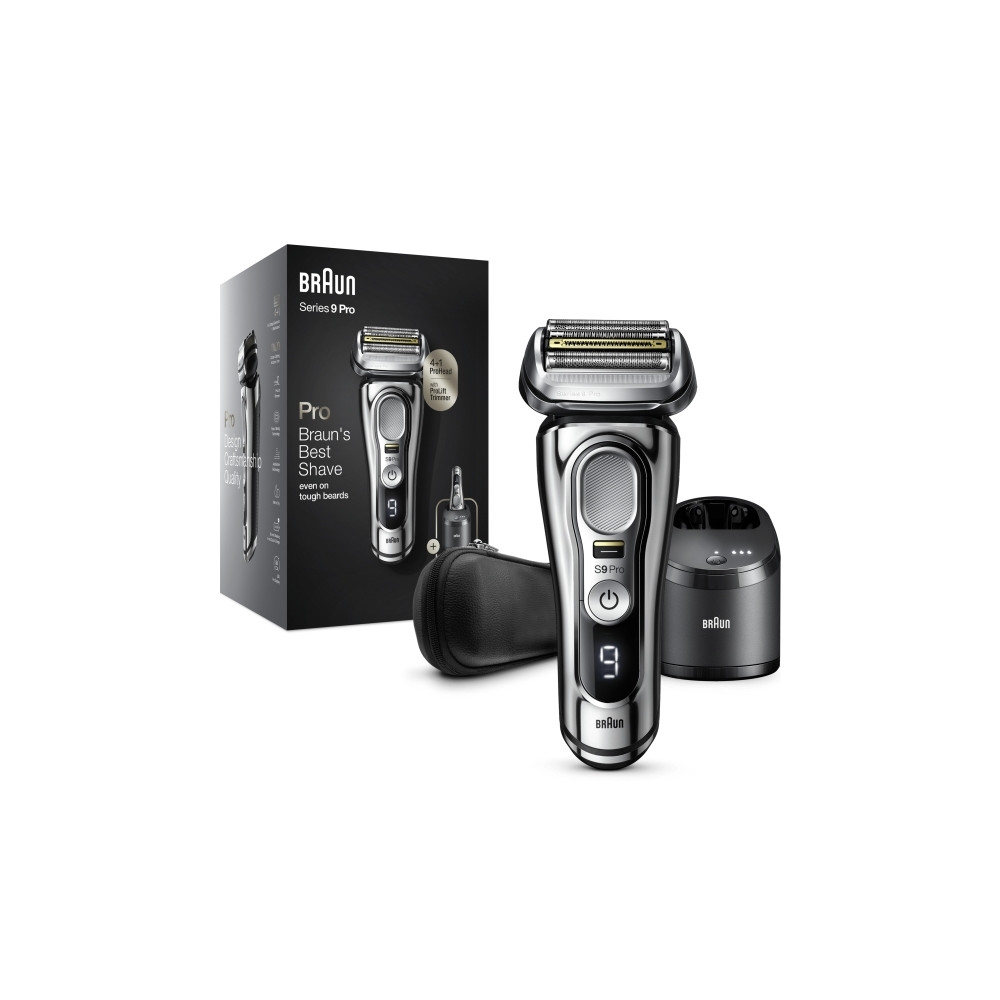 Produktbild för Braun Series 9 Pro 81747620, Folierakapparat, Krom, LED, Bat...