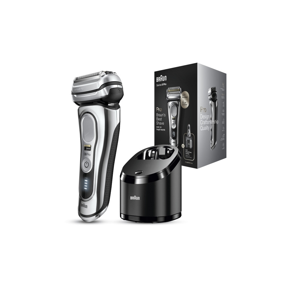 Produktbild för Braun Series 9 Pro 81747620, Folierakapparat, Krom, LED, Bat...