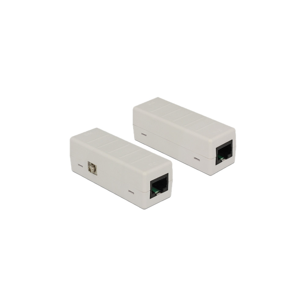 Produktbild för Delock Network Isolator 6 kV RJ45 - spänningsökningsisolator