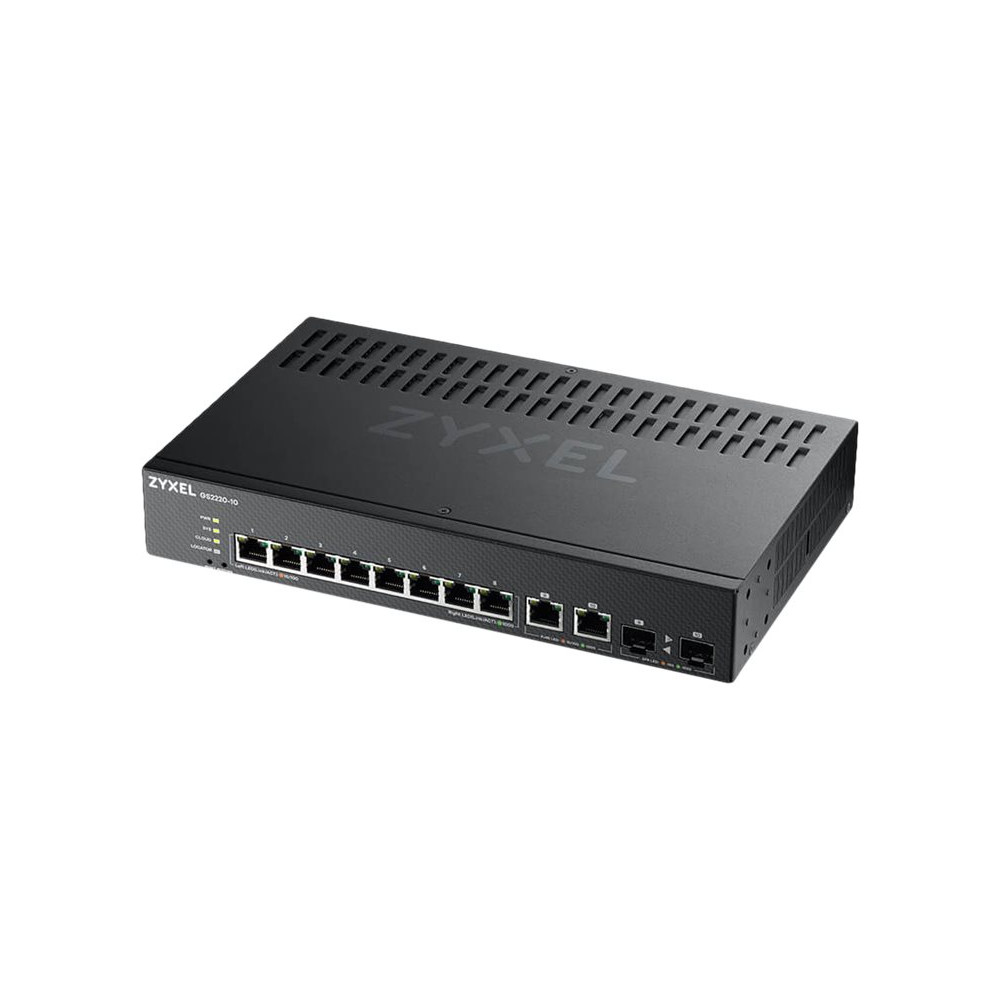 Produktbild för Zyxel GS2220-10 - switch - 8 portar - Administrerad - rackmonterbar