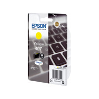 Produktbild för Epson 407 - L-storlek - gul - original - bläckpatron