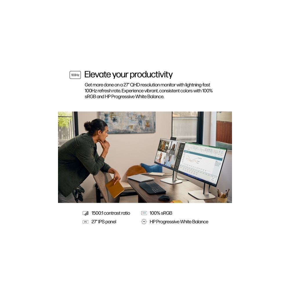 Produktbild för HP 527pq - Series 5 Pro - LED-skärm - QHD - 27" - Smart Buy
