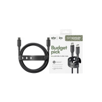 Produktbild för empower by PanzerGlass Racing - USB typ C-kabel - USB-C till USB-C - 2 m