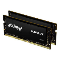 Produktbild för Kingston FURY Impact - DDR4 - sats - 64 GB: 2 x 32 GB - SO DIMM 260-pin / PC4-25600 - ej buffrad