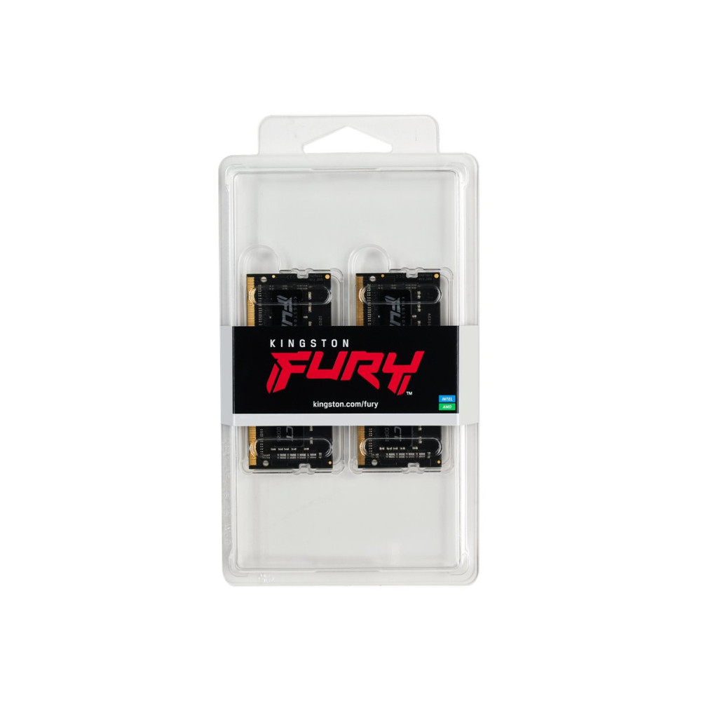 Produktbild för Kingston FURY Impact - DDR4 - sats - 64 GB: 2 x 32 GB - SO DIMM 260-pin / PC4-25600 - ej buffrad