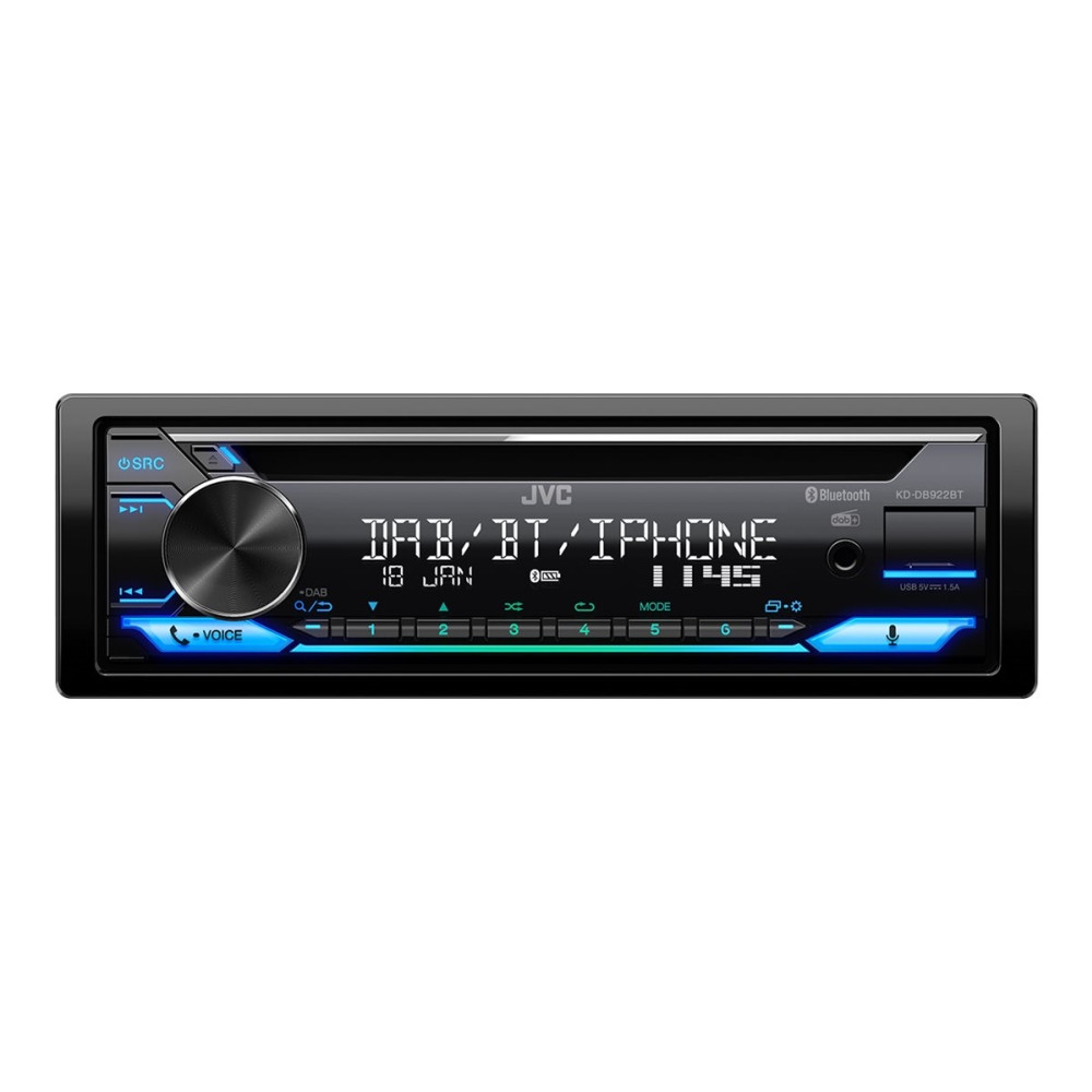 Produktbild för JVC KD-DB922BT - Bil - CD-mottagare - inbyggd enhet - Enkel-DIN