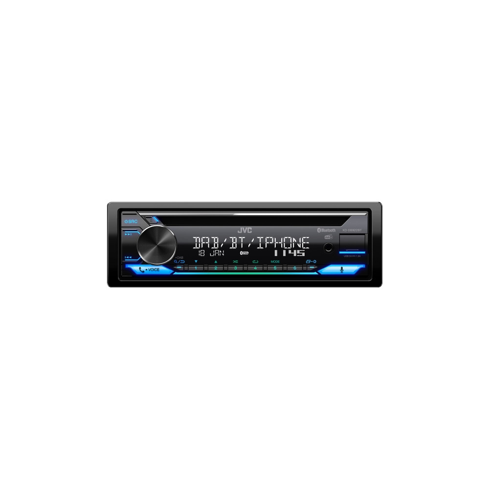 Produktbild för JVC KD-DB922BT - Bil - CD-mottagare - inbyggd enhet - Enkel-DIN