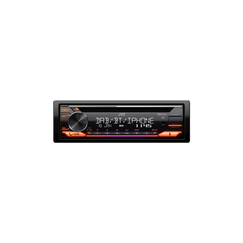 Produktbild för JVC KD-DB922BT - Bil - CD-mottagare - inbyggd enhet - Enkel-DIN