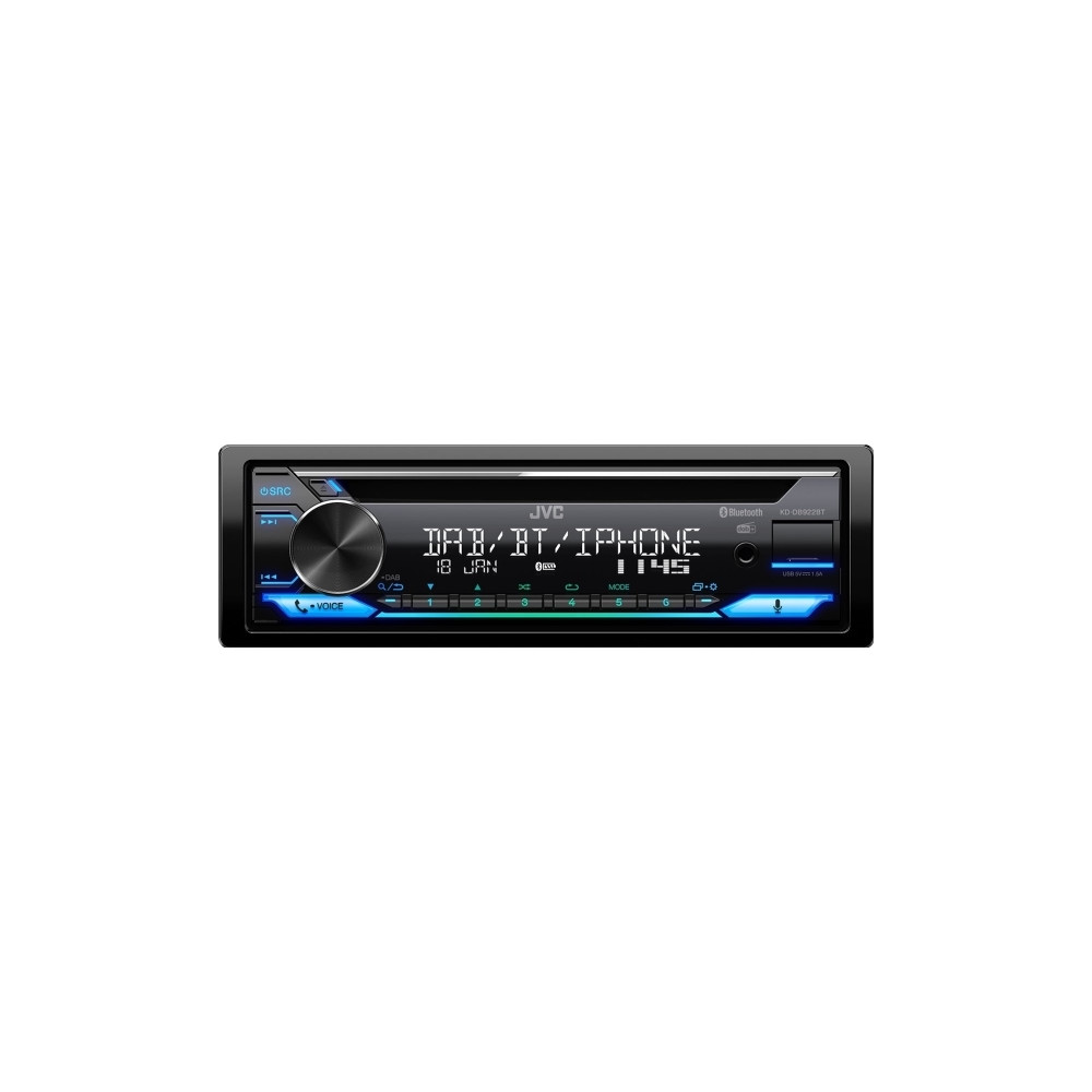 Produktbild för JVC KD-DB922BT - Bil - CD-mottagare - inbyggd enhet - Enkel-DIN