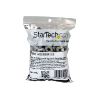 Produktbild för StarTech.com M6 Screws and Cage Nuts - 50 Pack - M6 Mounting Screws and Cage Nuts for Server Rack and Cabinet - Silver (CABSCREWM62B) - skruvar och muttrar för rack