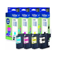 Produktbild för Brother LC221 Value Pack - 4-pack - svart, gul, cyan, magenta - original - bläckpatron