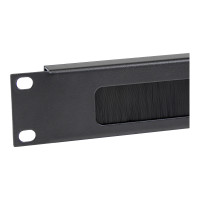 Produktbild för StarTech.com 1U High-density Brush Strip Cable Management Panel - Sturdy Steel Horizontal Data Centre Cable Management Panel (CMBRUSH1U) - rackpanel för kabelhantering - 1U
