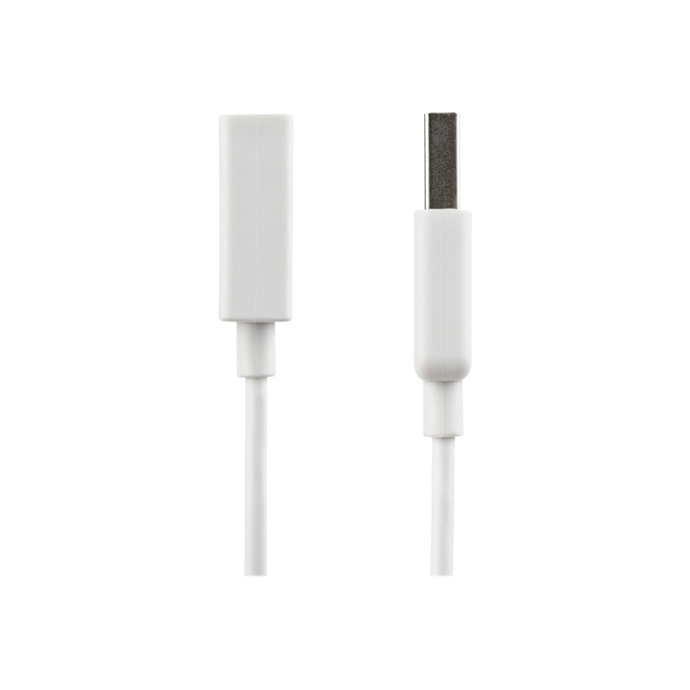 Produktbild för StarTech.com 3m White USB 2.0 Extension Cable Cord - A to A - USB Male to Female Cable - 1x USB A (M), 1x USB A (F) - White, 3 meter (USBEXTPAA3MW) - USB-förlängningskabel - USB till USB - 3 m