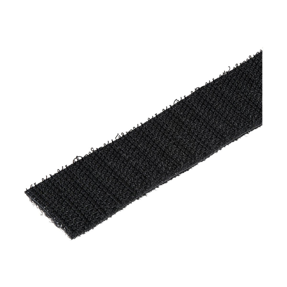 Produktbild för Startech 50ft. Hook and Loop Roll - Cut-to-Size Reusable Cable Ties - Bulk Industrial Wire Fastener Tape - Adjustable Fabric Wraps - Black (HKLP50) - kabelbandsrulle