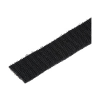 Produktbild för Startech 50ft. Hook and Loop Roll - Cut-to-Size Reusable Cable Ties - Bulk Industrial Wire Fastener Tape - Adjustable Fabric Wraps - Black (HKLP50) - kabelbandsrulle