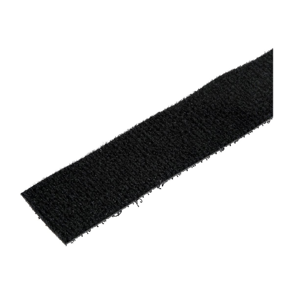 Produktbild för Startech 50ft. Hook and Loop Roll - Cut-to-Size Reusable Cable Ties - Bulk Industrial Wire Fastener Tape - Adjustable Fabric Wraps - Black (HKLP50) - kabelbandsrulle