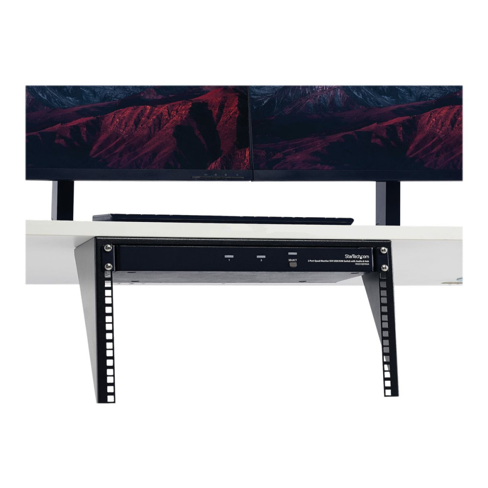 Produktbild för Startech Vertikal väggmonterbart serverrack - solitt stål - 6U - fäste för väggmontering - 6U