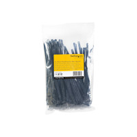 Produktbild för StarTech.com 20cm(8") Reusable Cable Ties, 7mm(1/4") wide, 50mm(1-7/8") Bundle Dia. 22kg(50lb) Tensile Strength, Releasable Nylon Ties, Indoor/Outdoor, 94V-2/UL Listed, 100 Pack, Black - Nylon 66 Plastic - TAA (CBMZTRB8BK) - kabelsamlare - TAA-kompatibel