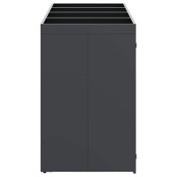 Produktbild för Förvaring för 4 soptunnor Antracit 272 x 77,5 x 121,5 cm