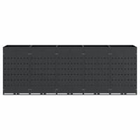 Produktbild för Förvaring för 5 soptunnor Antracit 340 x 77,5 x 121,5 cm