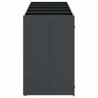 Produktbild för Förvaring för 5 soptunnor Antracit 340 x 77,5 x 121,5 cm