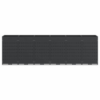 Produktbild för Förvaring för 6 soptunnor Antracit 408 x 77,5 x 121,5 cm