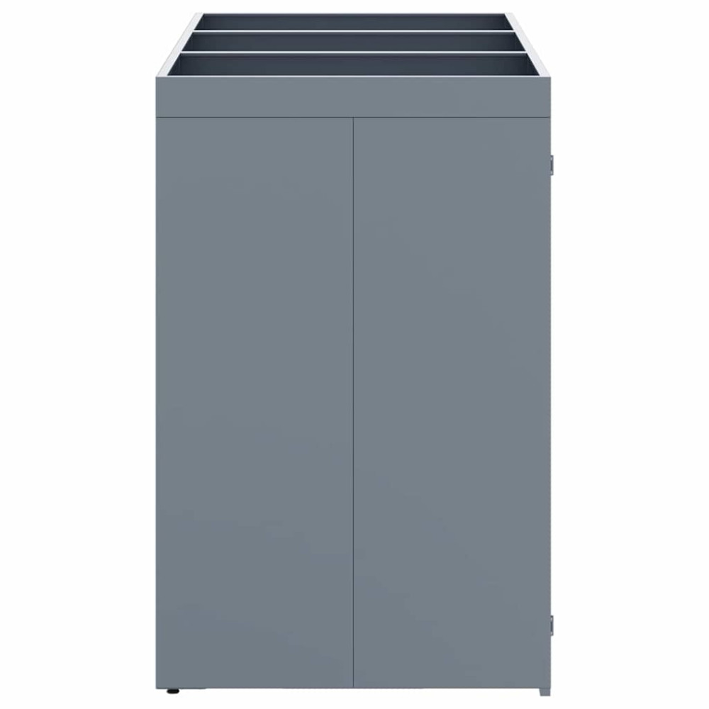 Produktbild för Förvaring för 3 soptunnor Ljusgrå 204 x 77,5 x 121,5 cm