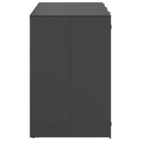 Produktbild för Förvaring för 3 soptunnor Antracit 340 x 77,5 x 115,5 cm Stål
