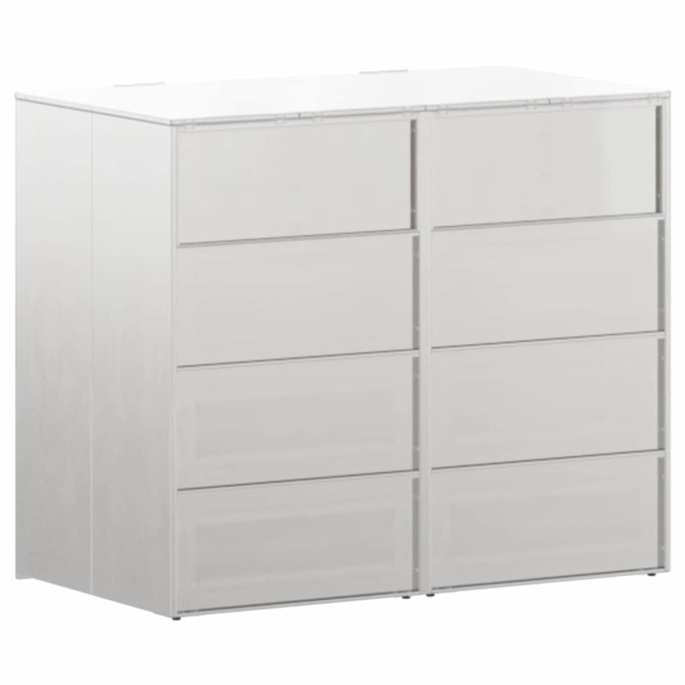 Produktbild för Förvaring för 3 soptunnor Silver 340 x 77,5 x 115,5 cm