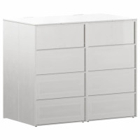 Produktbild för Förvaring för 3 soptunnor Silver 340 x 77,5 x 115,5 cm