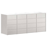 Produktbild för Förvaring för 3 soptunnor Silver 340 x 77,5 x 115,5 cm