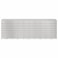 Produktbild för Förvaring för 3 soptunnor Silver 340 x 77,5 x 115,5 cm