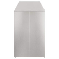 Produktbild för Förvaring för 3 soptunnor Silver 340 x 77,5 x 115,5 cm