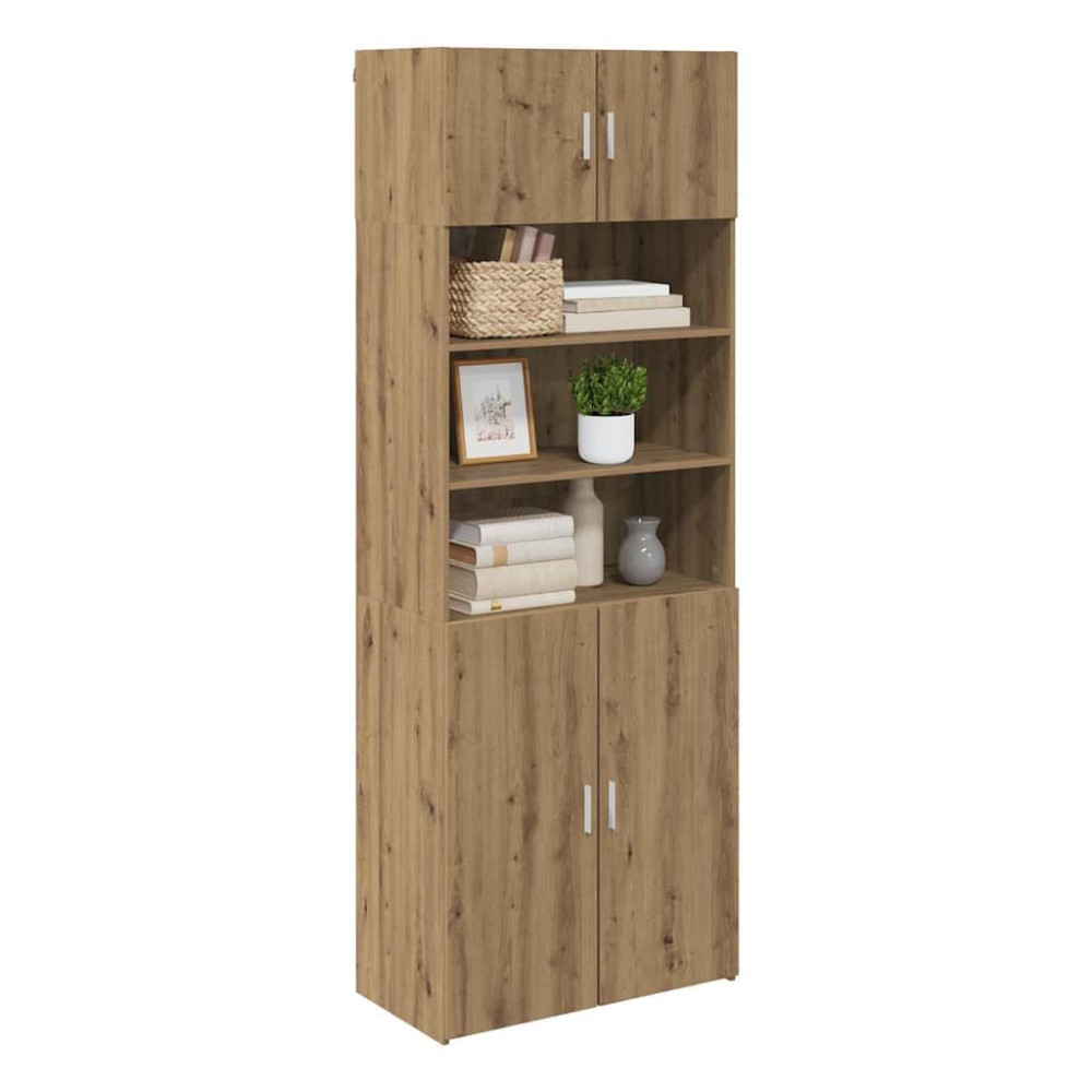 Produktbild för Förvaringsskåp Artisan Ek 80 x 42,5 x 225 cm Konstruerat trä