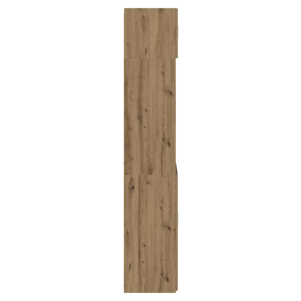 Produktbild för Förvaringsskåp Artisan Ek 80 x 42,5 x 225 cm Konstruerat trä
