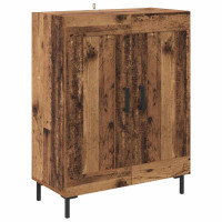Produktbild för Skåp Gammalt trä 69,5 x 34 x 180 cm Konstruerat trä