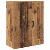 Produktbild för Skåp Gammalt trä 69,5 x 34 x 180 cm Konstruerat trä