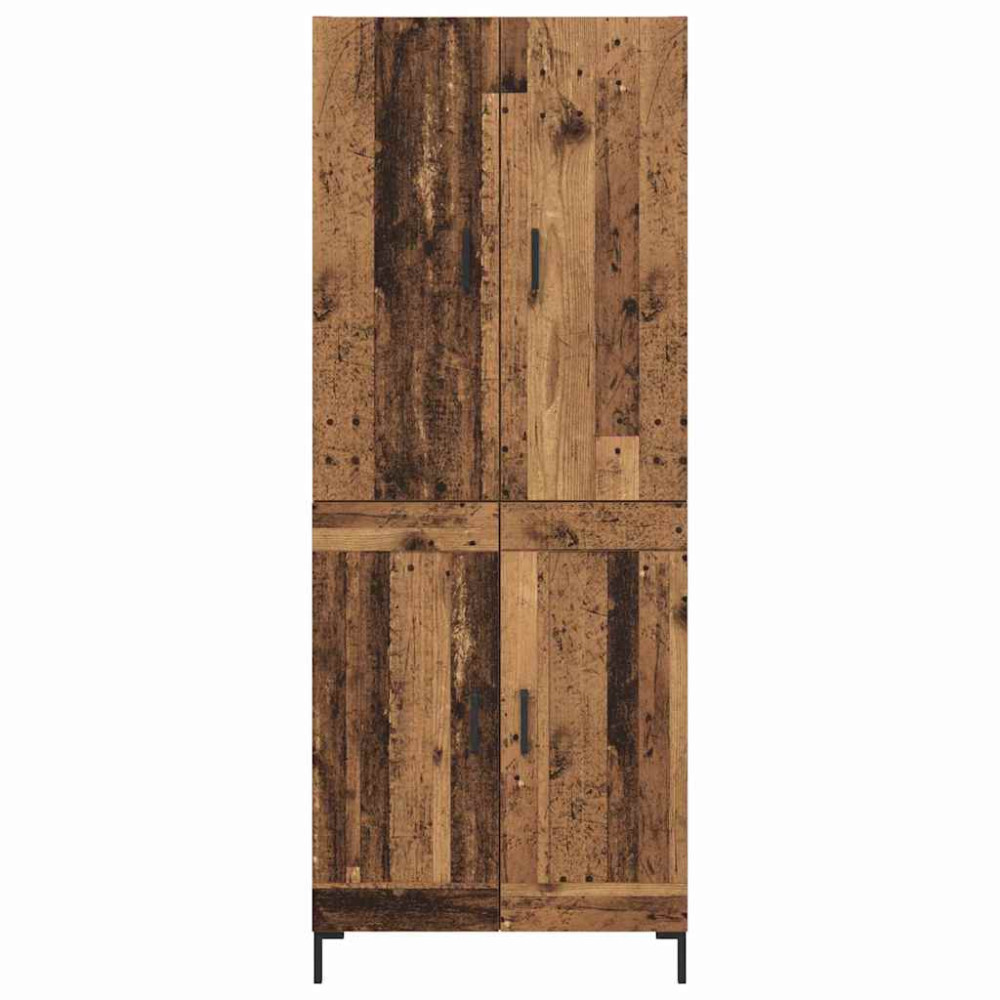 Produktbild för Skåp Gammalt trä 69,5 x 34 x 180 cm Konstruerat trä