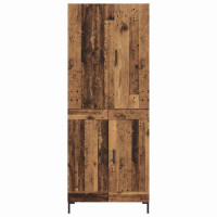 Produktbild för Skåp Gammalt trä 69,5 x 34 x 180 cm Konstruerat trä