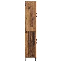 Produktbild för Skåp Gammalt trä 69,5 x 34 x 180 cm Konstruerat trä