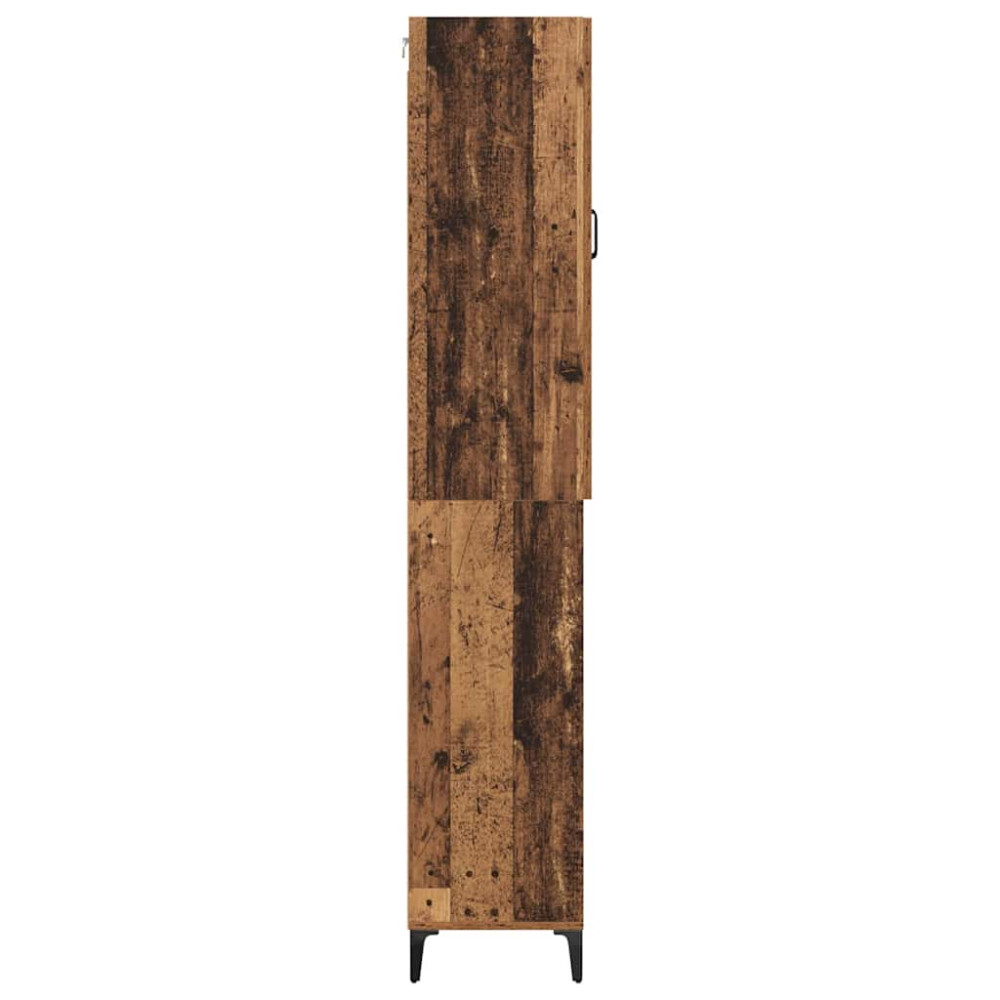 Produktbild för Skåp Gammalt trä 69,5 x 34 x 180 cm Konstruerat trä