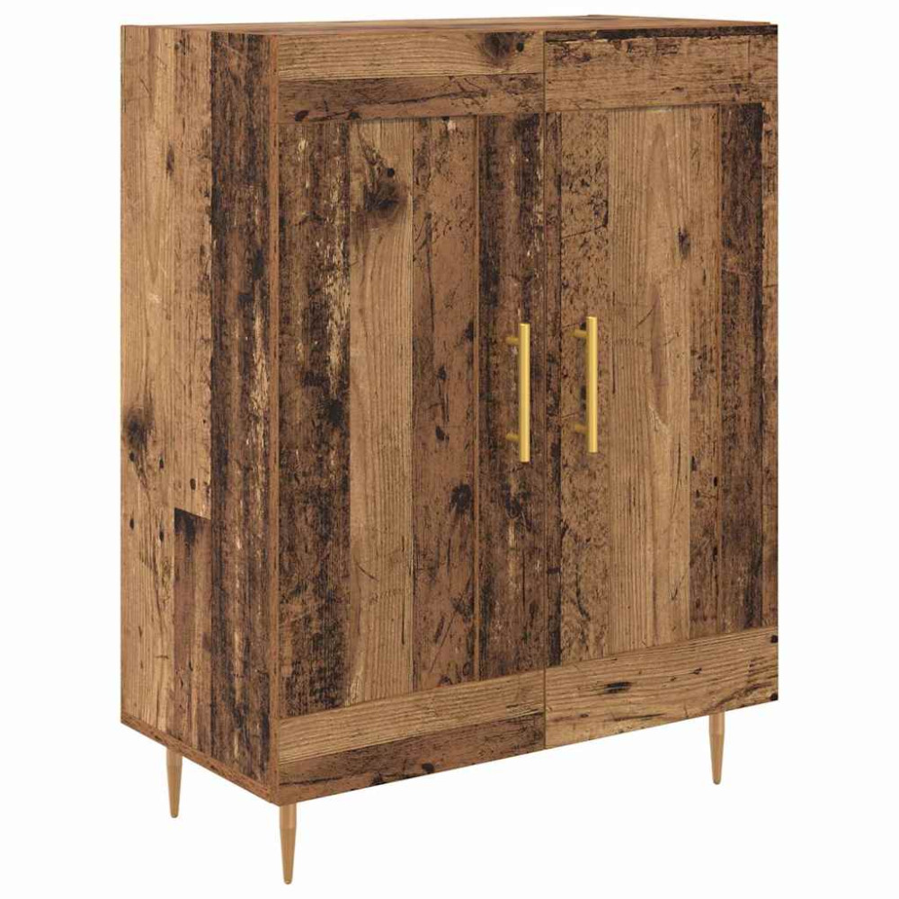 Produktbild för Skåp Gammalt trä 69,5 x 34 x 180 cm Konstruerat trä