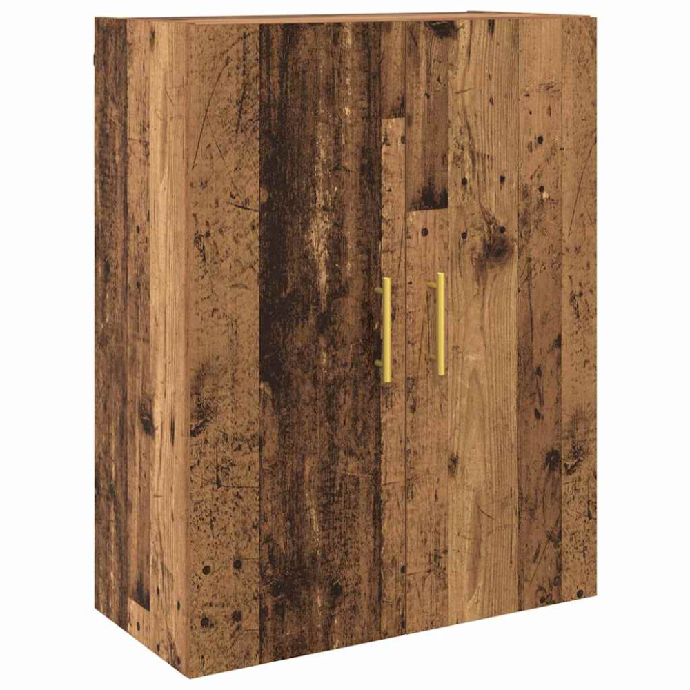 Produktbild för Skåp Gammalt trä 69,5 x 34 x 180 cm Konstruerat trä