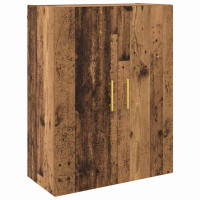 Produktbild för Skåp Gammalt trä 69,5 x 34 x 180 cm Konstruerat trä