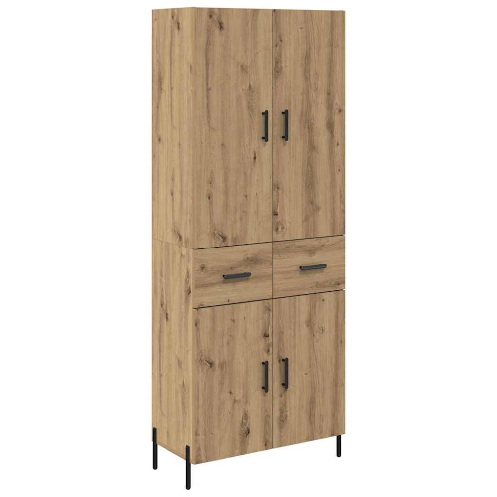Produktbild för Skåp Väggmonterad Artisan Ek 69,5 x 34 x 180 cm Konstruerat trä