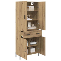 Produktbild för Skåp Väggmonterad Artisan Ek 69,5 x 34 x 180 cm Konstruerat trä