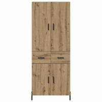 Produktbild för Skåp Väggmonterad Artisan Ek 69,5 x 34 x 180 cm Konstruerat trä
